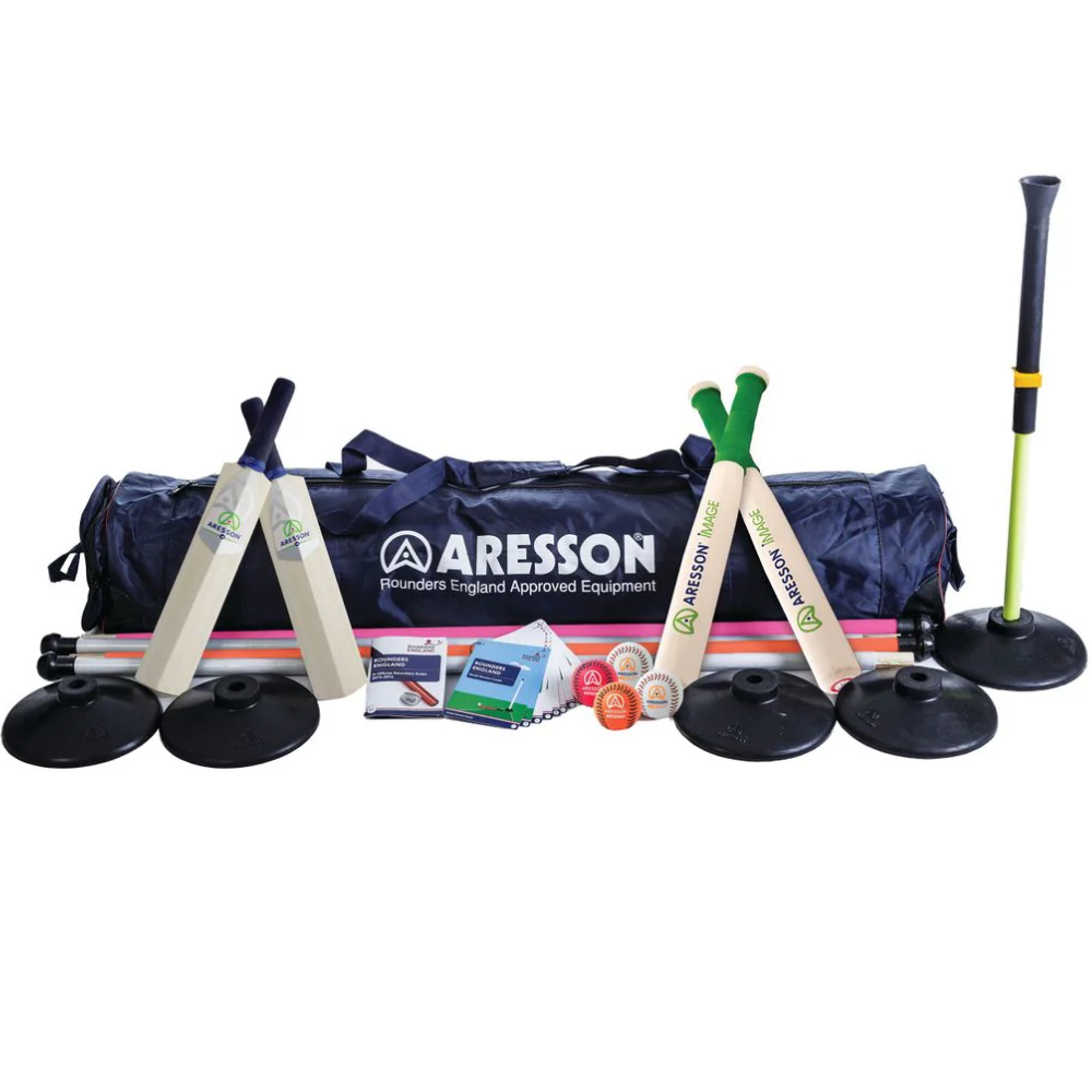 Set De Rounders (baseball) Aresson - 1 Batte, 1 Balle, 4 Piquets, Règles - Jeu De Jardin Pour Famille - 8