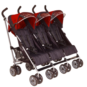 Citi Triple Elite Stroller Pushchair - Suitable From Birth - Red Finish Citi Triple Elite Stroller Pushchair - Suitable From Birth - Red Finish |  www.ee-supplies.co.uk