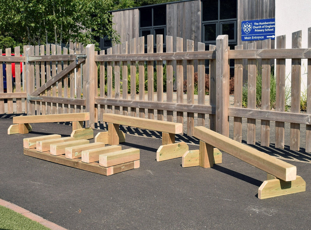 Early Years Wooden Portable Trim Trail Educational Equipment