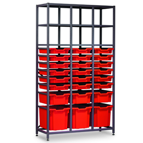 Gratnells Treble Column Static Metal Store - 24 x Mixed Trays Gratnells Treble Column Tray Store 30 Shallow Trays  | Trolley System | www.ee-supplies.co.uk