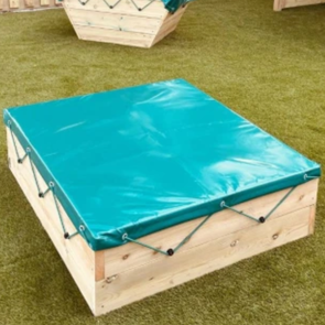 Wooden Sandpit With PVC Cover Leave Me Outdoors Sand Pit With Lid | Sand & Water | www.ee-supplies.co.uk