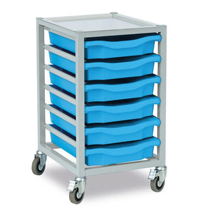 Mobile Science & Technology Tray Storage - 6 Tray Single Column Mobile Science & Technology Tray Storage - 6 Tray Single Column | www.ee-supplies.co.uk