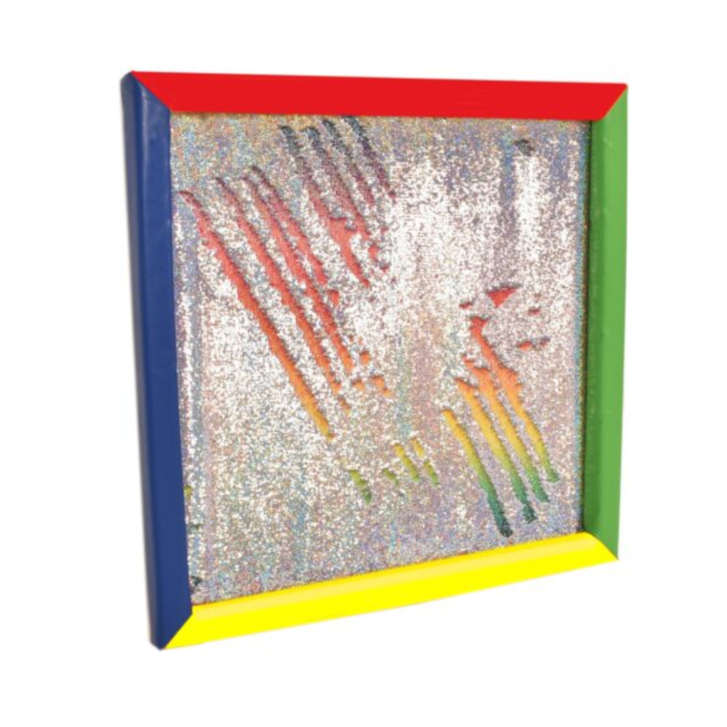 Flip Sequin Board Rainbow Padded Frame Giant Size 840 x 840mm Educational Equipment Supplies