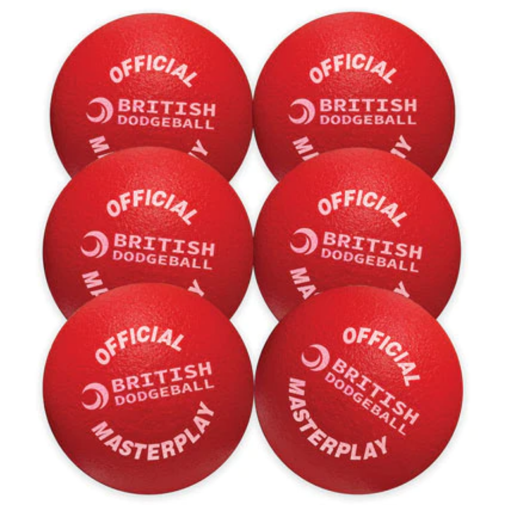 Official British Dodgeball Masterplay Foam Dodgeball x 6 Educational