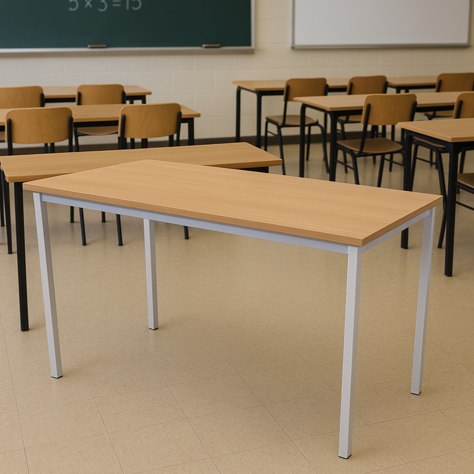 Premium Rectangular Classroom Table 1100 x 550mm | ee-supplies.co.uk ...