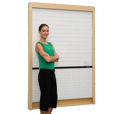 Wall Mounted Rollerboard 3 Section 1800 x 1200mm Wall Mounted Rollerboard 3 Section 1800 x 1200mm | White Boards | www.ee-supplies.co.uk