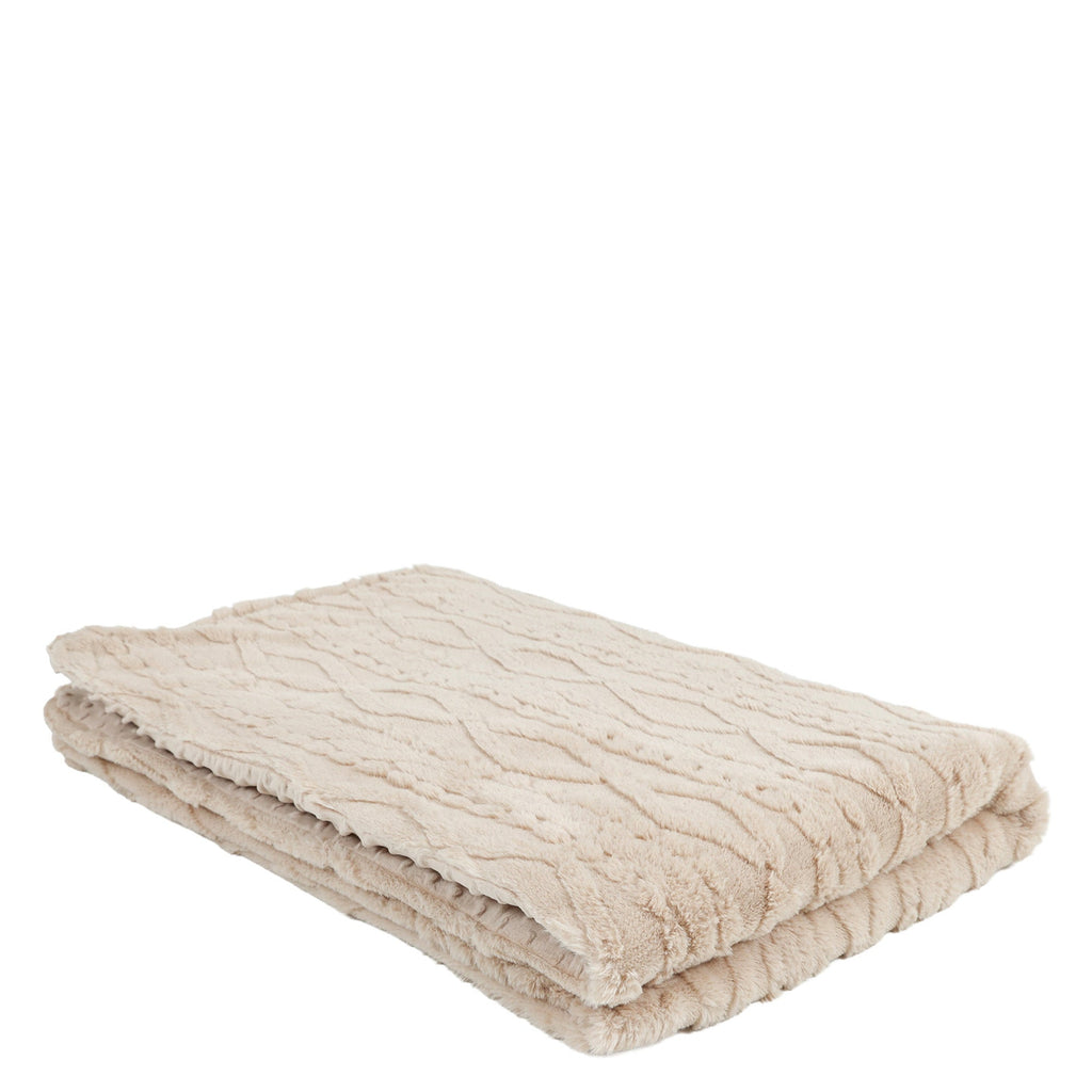 Eden Cable Knit Faux Fur Weighted Blanket Educational Equipment Supplies