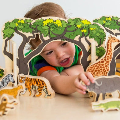 Wooden Animals In The Wild Wooden Animals In The Wild | Wooden Toys | www.ee-supplies.co.uk