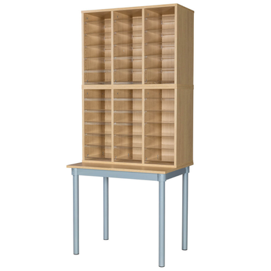 36 Space Pigeonhole Unit With Table - Educational Equipment Supplies