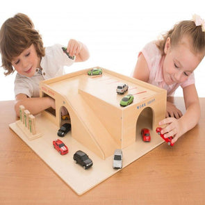 Children's Wooden Play Garage - Educational Equipment Supplies
