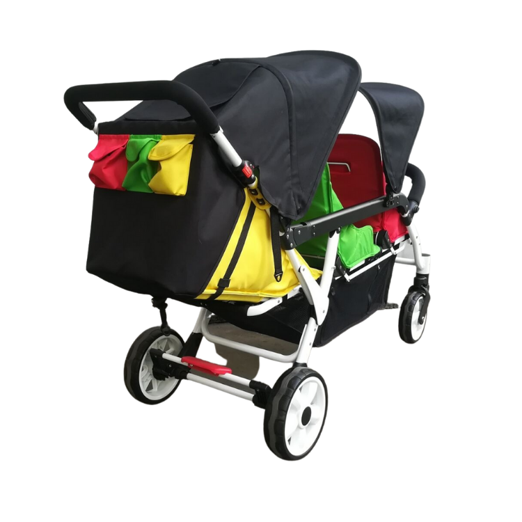 Familidoo 3 Seater Push Chair Multi Seat Stroller Free Rain Cover