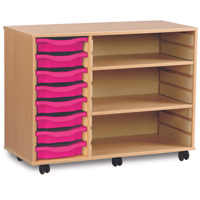 Super Value Tray Storage Unit x 8 Trays & 2 Shelves 8 Value Tray Unit With Shelves | School tray Storage | www.ee-supplies.co.uk