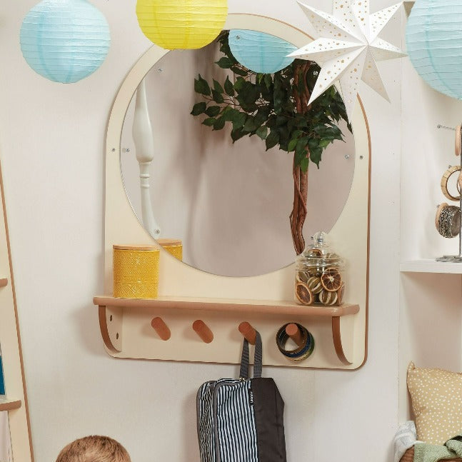 Playscapes Nursery Wall Mirror With Hooks | Educational Equipment Supplies