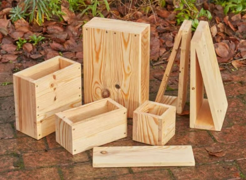Mini Wooden Outdoor Hollow Building Blocks (26pc) | Educational