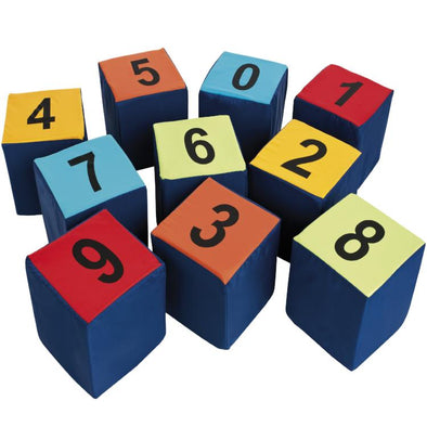Pack x 10 Number Seating Cubes - Educational Equipment Supplies