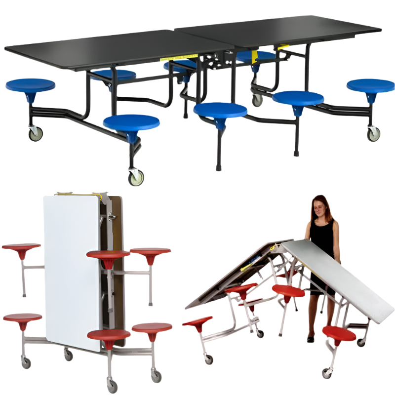 Sico ECO Seat Rectangular Mobile School Folding Dining Table