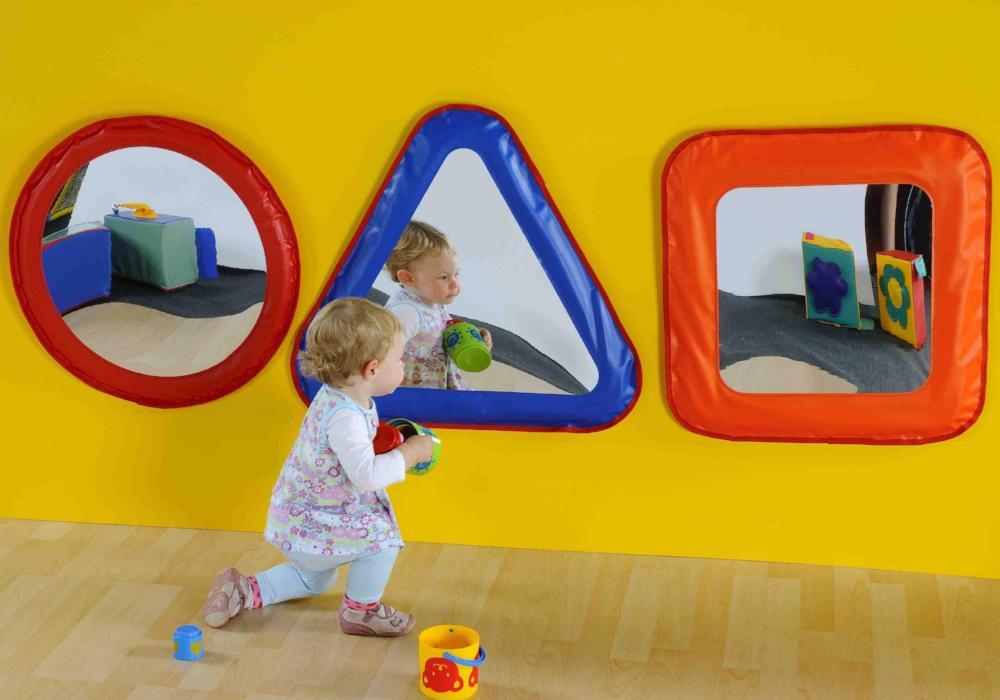 Soft Play Mirror Shapes Multi Coloured Educational Equipment Supplies
