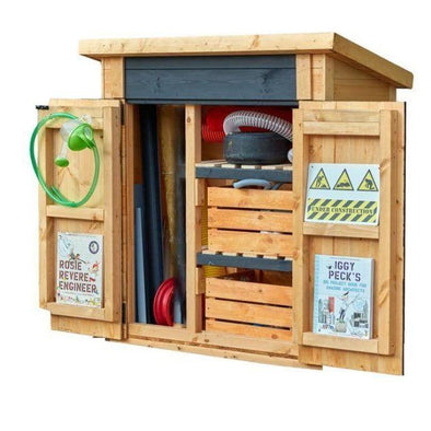 Wooden Shed - Toddler Wooden Activity Shed - Educational Equipment Supplies