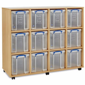 Really Useful Box Tray Storage Unit - 12 x 24L - Educational Equipment Supplies