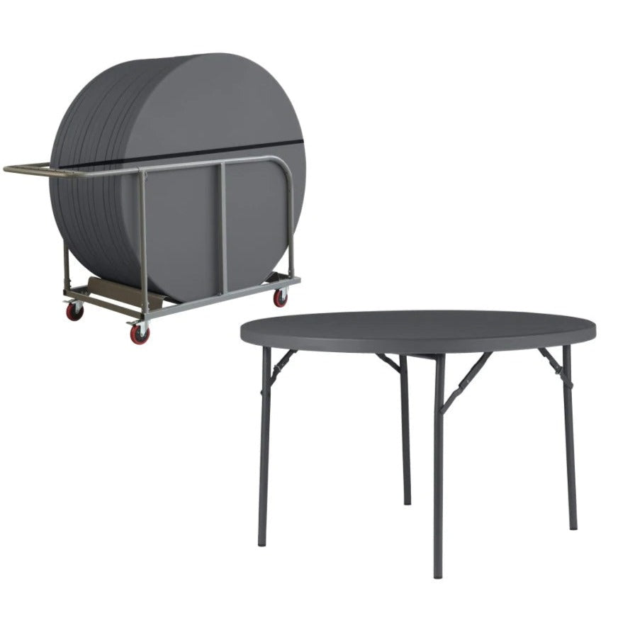 Zown 5ft (1530mm) Round Plastic Folding Table Bundle 14 Tables
