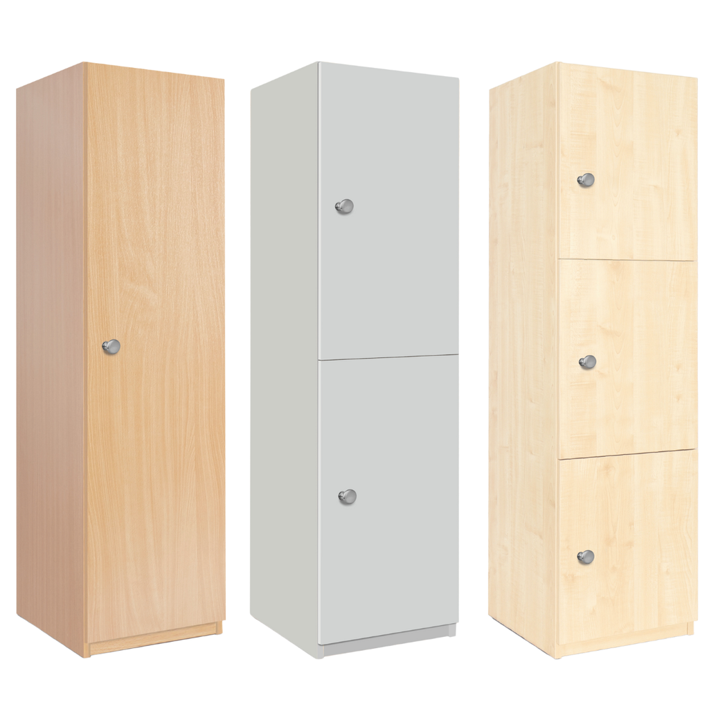 Secondary Height Wooden Lockers - Door Knob | School Lockers | www.ee ...