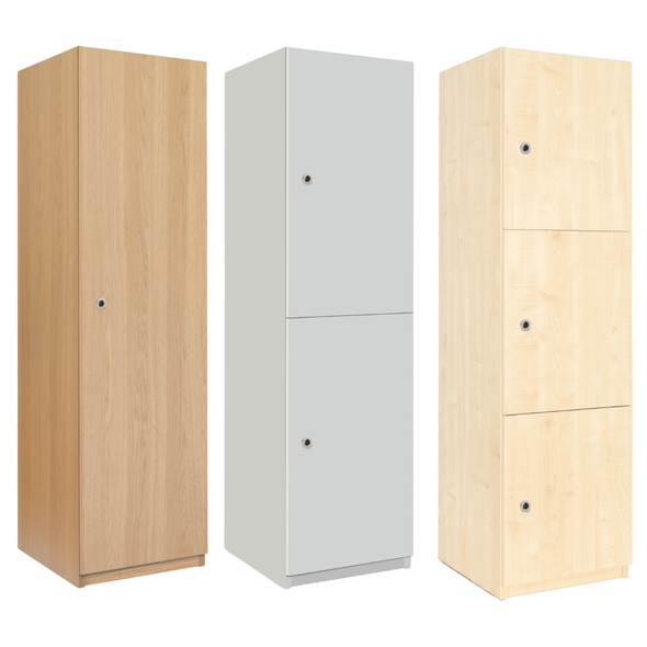 Primary Height Wooden Lockers - Finger Pull Primary Height Wooden Lockers - Finger Pull | School Lockers | www.ee-supplies.co.uk