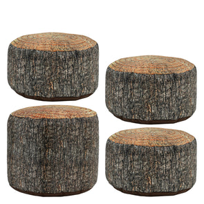 Eden Soft Seating 1 x Large Tree Stump and 3 x Small Tree Stump 1 x Large Tree Stump and 3 x Small Tree Stump | Nature Bean Bags | www.ee-supplies.co.uk