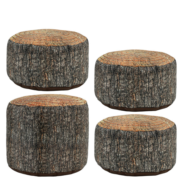 Eden Soft Seating 1 x Large Tree Stump and 3 x Small Tree Stump