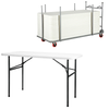 Newstorm 120 Plastic Folding Table - 4ft x 2ft (1220 x 610mm) + Storage Trolley Newstorm 120 Plastic Folding Table - 4ft x 2ft (1220 x 610mm) + Storage Trolley | www.ee-supplies.co.uk