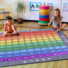 100 Square Counting Grid Carpet 2000 x 2000mm 100 Square Counting Grid Carpet 2m x 2m | Numeracy Carpets & Rugs | www.ee-supplies.co.uk