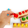 Wooden Rainbow Family + Peg Blocks