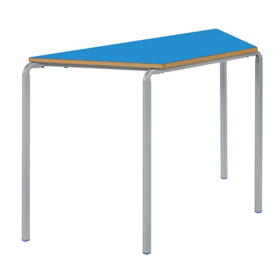 Value Stacking Crushed Bent Tables - Trapezoidal - Bull Nose Edge Stacking School Tables | Crush Bent trapeziodal Bull Nose Edge | www.ee-supplies.co.uk