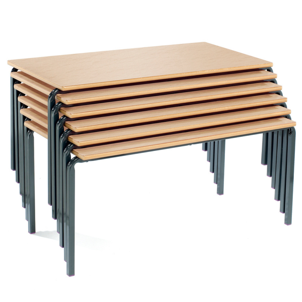Value Stacking Crushed Bent Tables - Rectangular - Bull Nose Edge