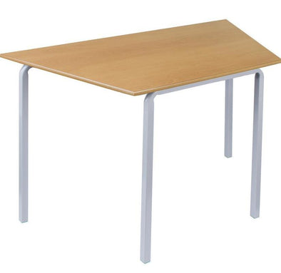 Value Stacking Crushed Bent Tables - Trapezoidal - Bull Nose Edge Stacking School Tables | Crush Bent trapeziodal Bull Nose Edge | www.ee-supplies.co.uk
