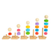 Wooden Rainbow Family + Peg Blocks