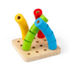 Wooden Secret Shape Stacker + Wobbly Peg Board