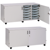 SEND 24 Tray Quad Column Tray Unit + Lockable Doors