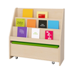 Woodland Book Display Unit With Pull-Out Bench