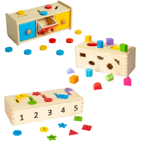 Wooden Token Sorter + Mystery Box + Sorting Box