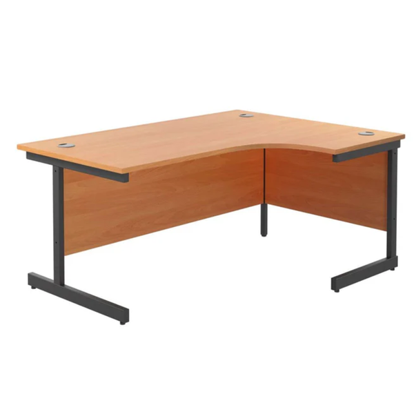 Single Upright Right Hand Radial Desk