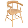 Captains Nursery Chair Natural H32cm x 2