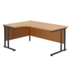 Twin Upright Right Hand Radial Desk Twin Upright Right Hand Radial Desk | ee-supplies.co.uk