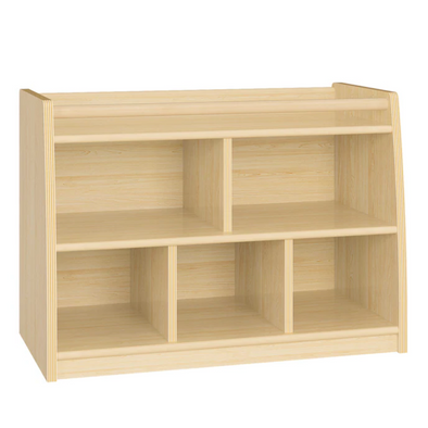 Woodland 5 Compartment Shelf Unit With Back