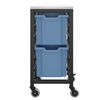 Titan 2 x F25 Tray Mobile Trolley Storage Unit