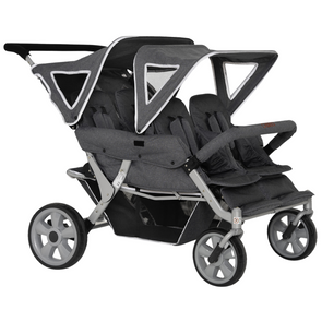 Cabrio Nursery Stroller 4 Seater Pushchair + Free Rain Cover