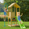 Treehouse Wooden Play Tower, With Wavy Slide & Firemans Pole - Fsc®