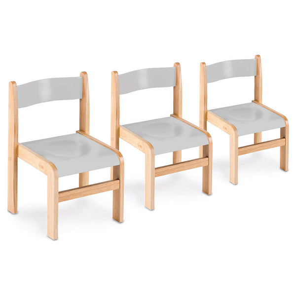 Tuf Class™ Wooden Grey Chairs x 2