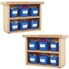 Wooden Outdoor Medium Tub Shelves (2Pk) Wooden Outdoor Medium Tub Shelves (2Pk) |  ee-supplies.co.uk