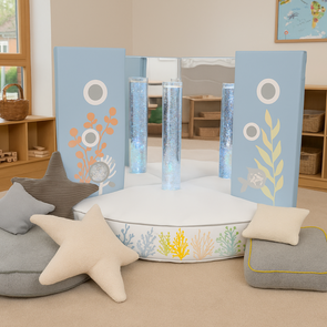 Coral Reef Bubble Tube Nurture Corner Sensory Bean Bag Set