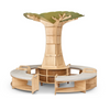Playscapes The Storytelling Low 90º Open Sweep Bench + Cushion
